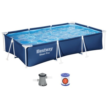 Steel Pro frame basin, 300 x 201 x 66 cm, filter pump, 56411 Bestway-8