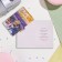 Postcard "Beloved girlfriend!" Congrev, embossing, lavender, 12.5x19.5 cm