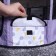 An animals aviary, a tent with a pattern, round, 70 x 40 cm, purple