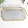 Casket Glass with a metal frame "Drops on the window" Gold 5.5x12.5x24.5 cm