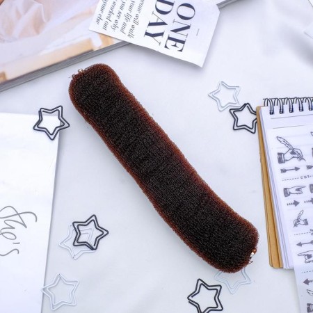 A roller on a button for creating a bundle, 4.5x17 cm, brown-1