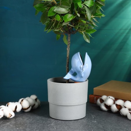 Irrigation for indoor and garden plants "Kit" Kungur ceramics, 0.2 l, 19 cm, blue-1