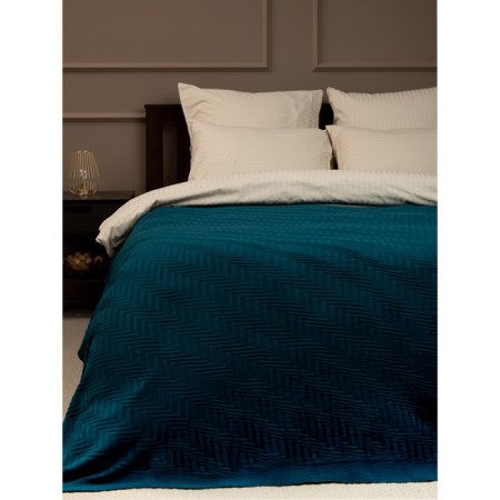 Buenas noches blanket, size 150x200 cm, turquoise color-4