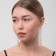 Hanging earrings with rhinestones "Waterfall" Square, white color in silver, 9.5 cm