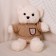 Soft toy "Bear" in the jacket, 28 cm, color mix