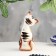 Souvenir "Cat with a cat Happiness", 2 pcs, gzhel color