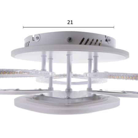 Cialogs from PDU 1908/6 LED 140W Dimmer white 67x67x12.5 cm Bayerlux-19