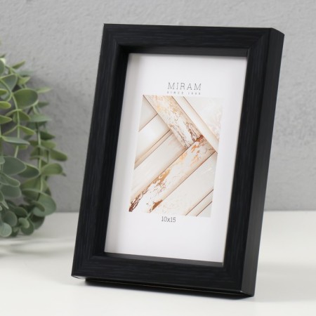 Photo frame Plastic Gallery 10x15 cm, black (plastic screen)-1