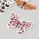Butterflies cardboard "animal skins" set 12 pcs h = 4-10 cm