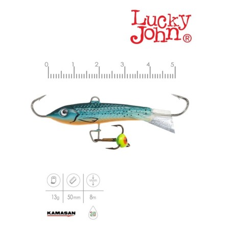 Balancir Lucky John Classic 5 + tee, 5 cm, color 53 blister-1