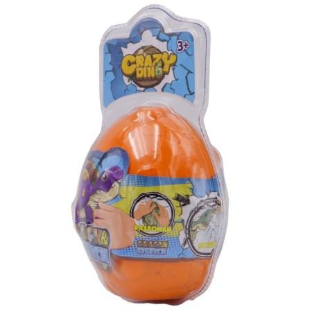 Collectible figurine-scurry dinosaur Crazy Dino Crack & Stretch, eggs, mix-3