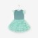 Dress for girls with wings Kaftan, size 32 (110-116), mint color
