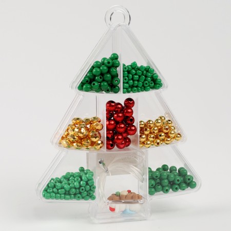 New Year! Set for creativity "New Year's decoration from beads", types of mix-2