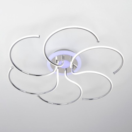 Ceiling chandelier Citilux "Jamini" CL229261E, 64x64x13 cm, 6x12.5W, LED, Gray color gray-4