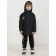 Windbreaker for boys, height 104 cm, dark gray color