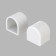 A plug for flexible neon LED Strip 20085, 1.5x1.5x1.5 cm, white color, 2 pcs