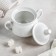 Sugar "Kirmash. Belo", 450 ml, with a lid, white color