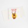 Postcard-Mini "Happiness on the nose", Deer, 7 x 7 cm, New Year