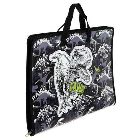 A3 folder with handles Lightning plastic around 30 mm 464 x 316, Erich Krause, for the boy Dinosaur Park-1