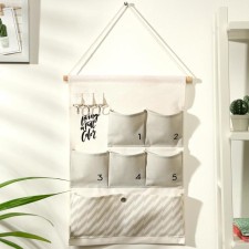 ORGANIZER OF SUBSTANCE with pockets of the Lightning Dailers, 6 departments, 50 × 35 cm, color gray color