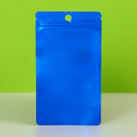 SIP-LOK package with a window, with Euroslot, blue, 7.5 x 13 cm-3