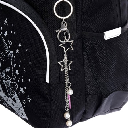 School backpack, 40 x 27 x 20 cm, Grizzly, ergonomic back, laptop department, black-8