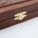 Wooden backgammon large, carved "George the Victorious", from the Buka, Patina massif, 35 x 22 cm