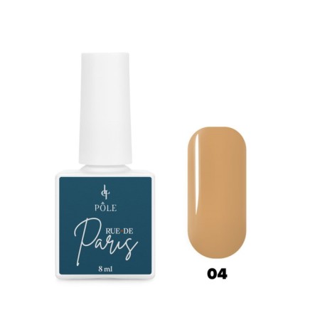 Pole Rue de Paris gel polish, No. 04 Cream Croissan (amber), 8 ml
