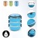 Lunch-Box "Dolyana", 1.5 l, 3 plates, retains heat 3 hours, 16 x 19 cm, mix
