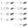 Autoprofi wiper brush, hybrid, 10 adapters, size 26 inches, 650 mm