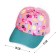 Baby cap for a girl with a grid Fruit, rr. 52-54 cm