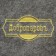 Mitten for a bathhouse, gray with gold embroidery "Dobroparov"