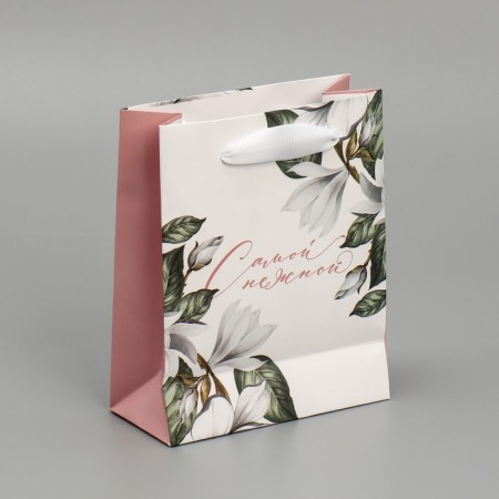 Gift laminated double -sided, packaging, “tender”, S 12 x 15 x 5.5 cm-1