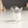 Souvenir Polystone Suspension "White chick in a hat with horns and a knitted scarf" 4.5x4.5x5.5 cm 94988