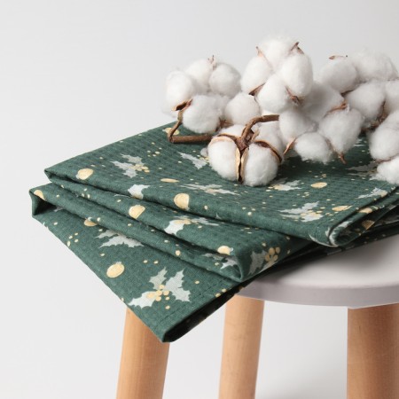 Towel "New Year's balls" 80x150 cm, 100% cotton, waffe, 160 g/m2