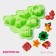 The form for baking the deed "New Year. Christmas tree ", silicone, 24.5 × 21 × 3 cm, 6 cells, green color