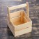 Wooden Kashpo 12 × 11 × 9 cm "odnushka light", two -string, natural give beautifully