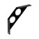 Bracket Flat 140, fashion 2, 2 pcs, black color