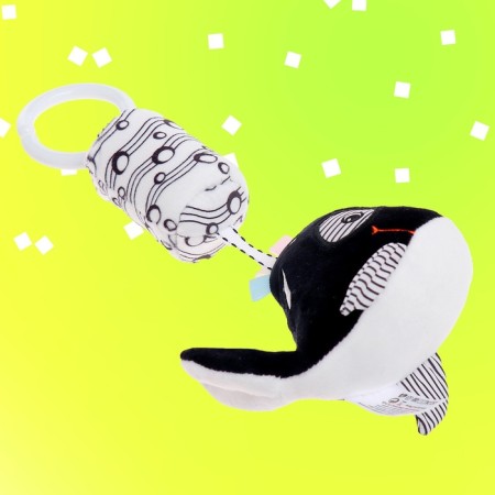 Soft “whale” suspension, on a crib and stroller-5
