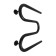 Water towels "Sanprise", M-shaped, 500x500 mm, 1 ", side. Silent, black matte