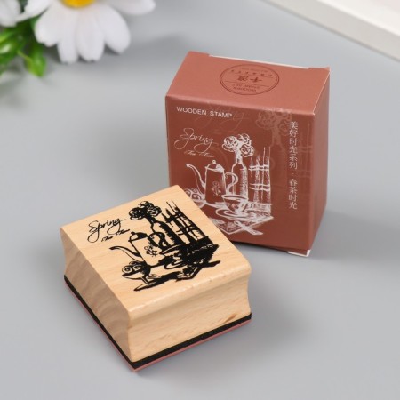 Printing tree "Spring tea" 4.5x4x2.5 cm