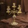 Brass Brass for 5 candles "mother -of -pearl tolls" 25.5x25x29 cm