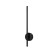 Turning wall lamp Crystal Lux, Verde 3720/405, LED, 1x5 W, 4x10 cm, black color black