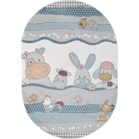 Oval Merinos Sofit carpet, size 200x300 cm, color Light Cream