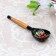 A wooden spoon "Chernushka", small, Khokhloma, mix
