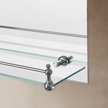 Mirror, wall, 50x40 cm, with shelf and limiter-1