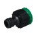 Fitting, internal thread 1/2 "–3/4", fast -fast connection, plastic, mix, Greengo