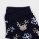 Children's socks "Deer and snowflakes" Blue color, size 22-24