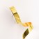 Ribbon for decor and gifts, "metallic", gold, 2 cm x 50 m