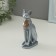 Figure "Goddess Bastet" silver, 12cm